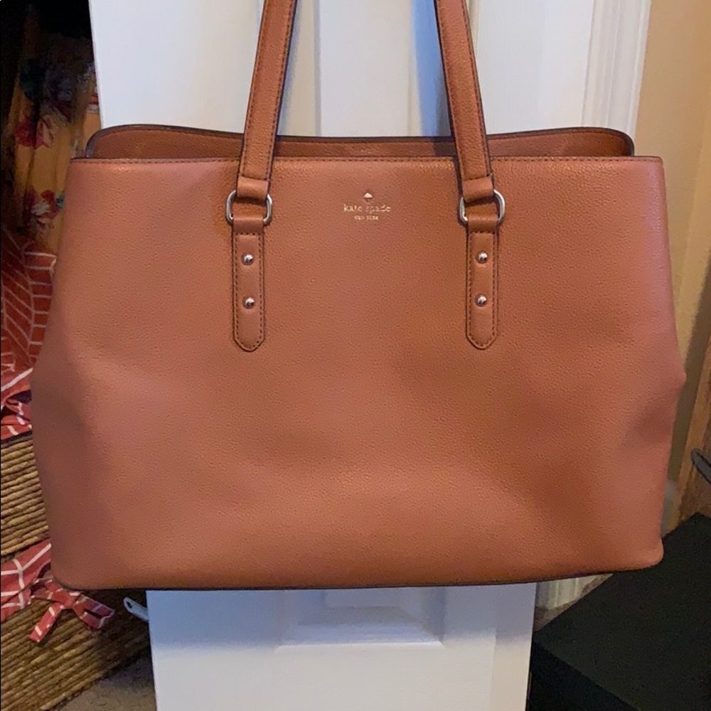 Kate Spade Tan Leather Laptop Purse